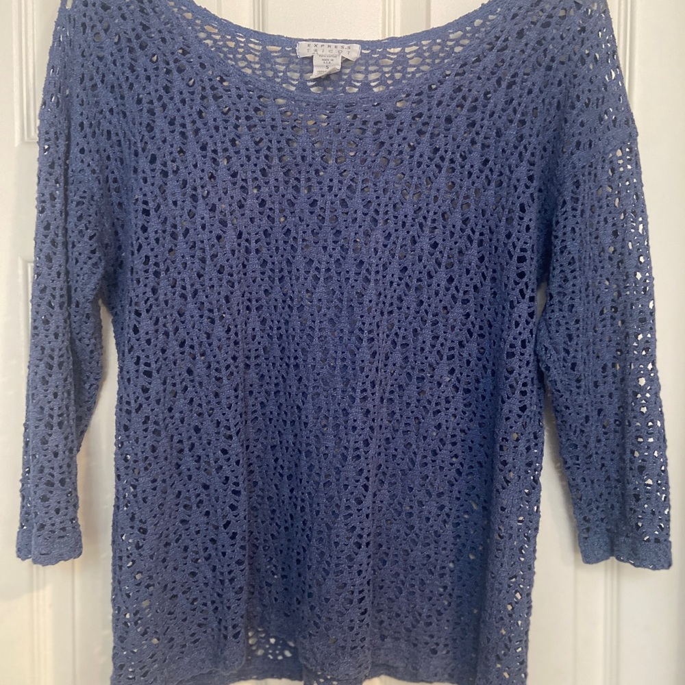 Express Crochet Knit Top